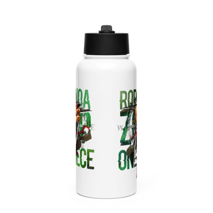 Stainless steel water bottle with a straw lid - Image 2