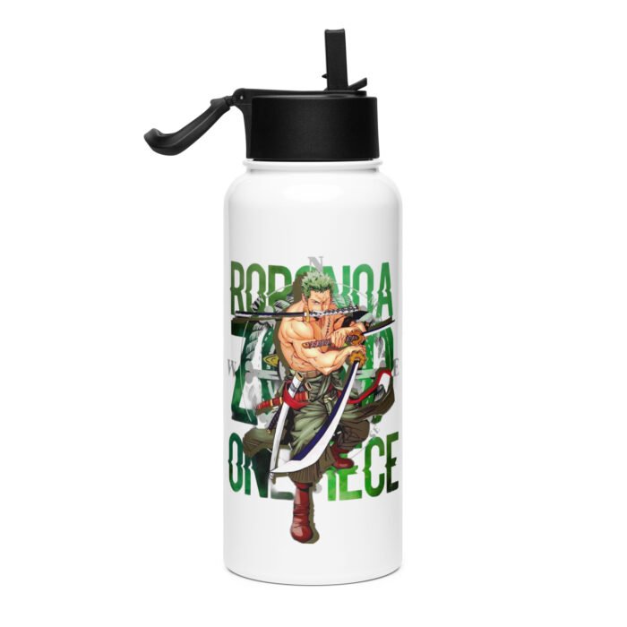 Stainless steel water bottle with a straw lid - Image 4